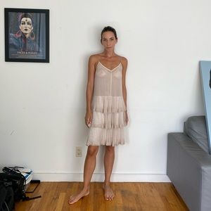 Club Monaco Ballerina Pink Beaded Party Dress